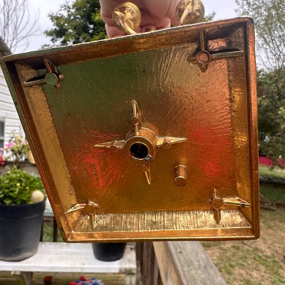 Vintage Art Deco Dilly MFG Co Brass on Marble Crystal Drops Six Arm Candelabra - Picture 6 of 9